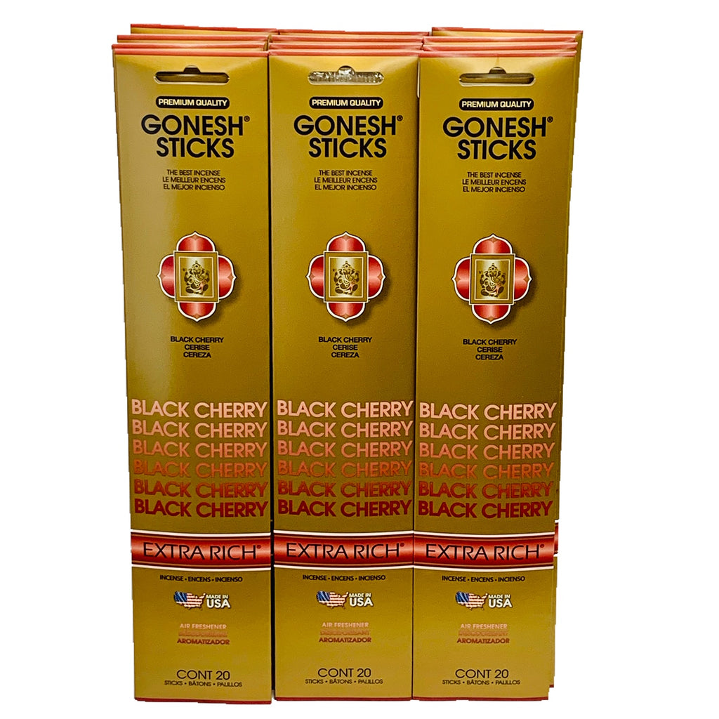 Black Cherry 20sticks X 12pk set (Total 240sticks) GONESH インセンス スティック