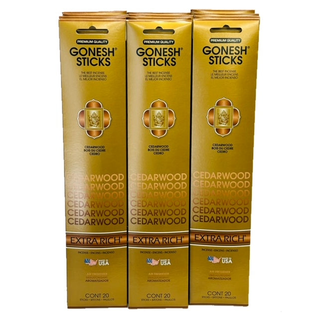 Cedarwood 20sticks X 12pk set (Total 240sticks) GONESH インセンス スティック