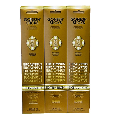 Gonesh Eucalyptus Incense 20 Sticks X 12 Pk (240 Sticks)