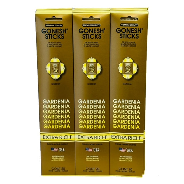 Gardenia 20sticks X 12pk set (Total 240sticks) GONESH インセンス スティック