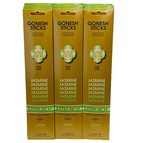 Jasmine 20 Sticks X 12 Pk (240 Sticks) Gonesh Incense