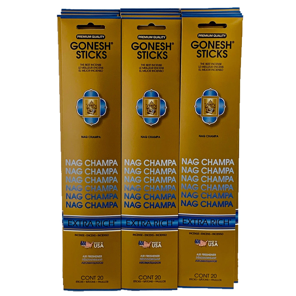 Nag Champa 20sticks X 12pk set (Total 240sticks) GONESH インセンス スティック