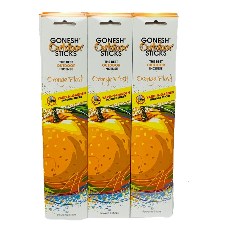 Orange Flash 20sticks X 12pk set (Total 240sticks) GONESH インセンス スティック