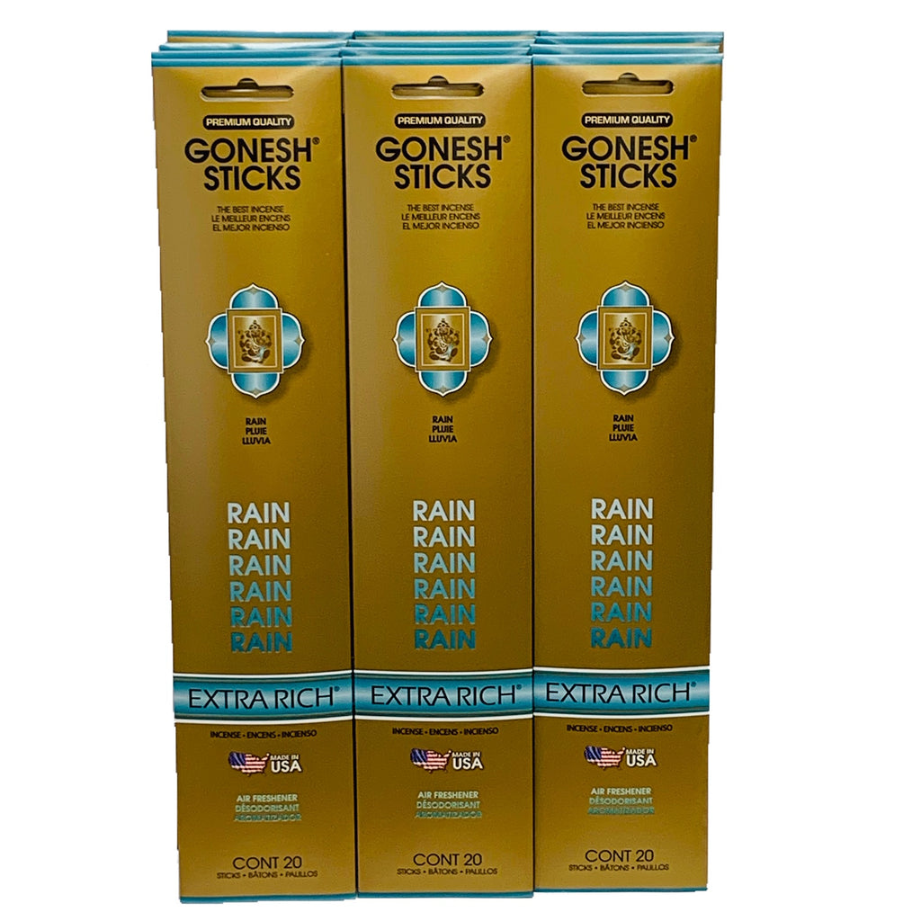 Rain 20sticks X 12pk set (Total 240sticks) GONESH インセンス スティック