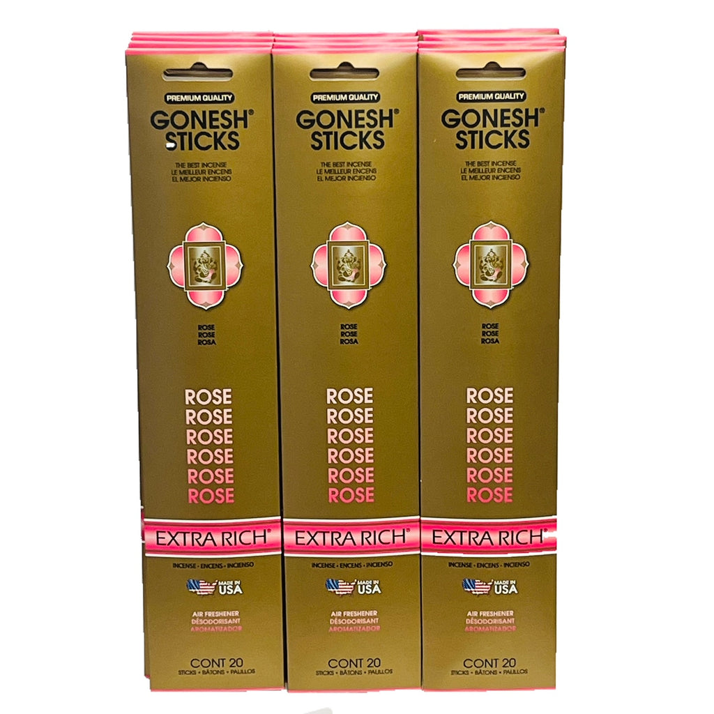 Rose 20sticks X 12pk set (Total 240sticks) GONESH インセンス スティック
