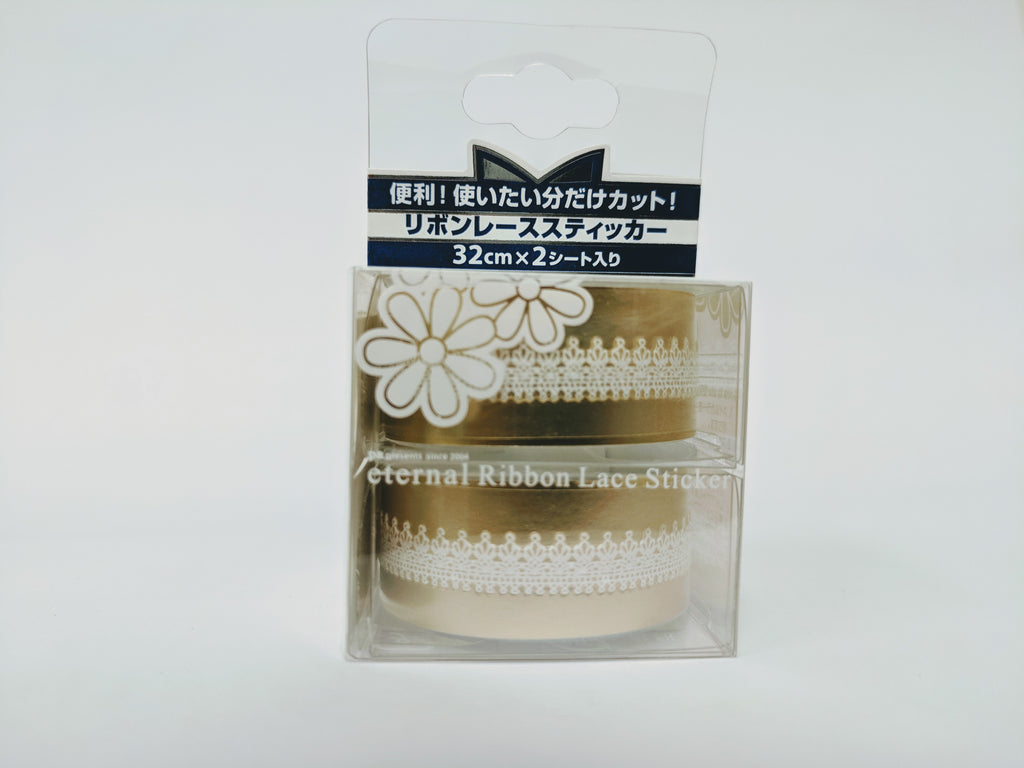 ネイル リボンレーススティッカー スクエア Ribbon 01 Dear Laura