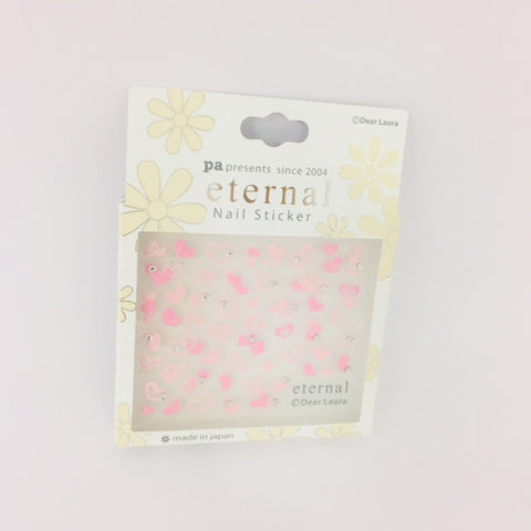 ネイル スティッカー ハート柄 ピンク pa 18 Dear Laura