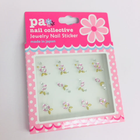 ネイル スティッカー バラ柄 クリスタル Dear Laura