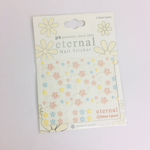 ネイル スティッカー 花柄 パステルカラー pa178 Dear Laura