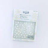 ネイル スティッカー ハート柄 白 pa17 Dear Laura