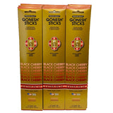 Black Cherry Incense 20 sticks x 12 pk (240 sticks) Gonesh