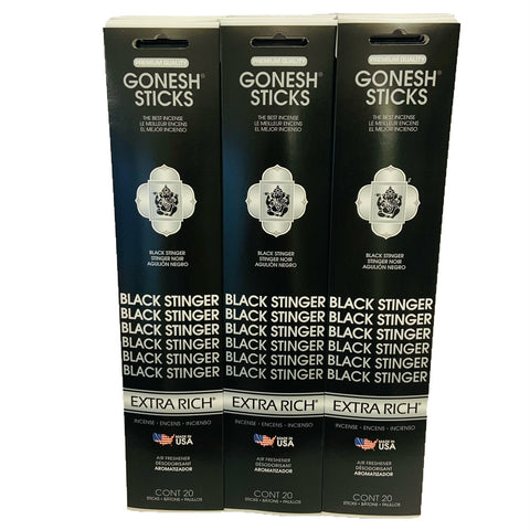 Black Stinger 20sticks X 12pk set(Total 240sticks) GONESH インセンス スティック