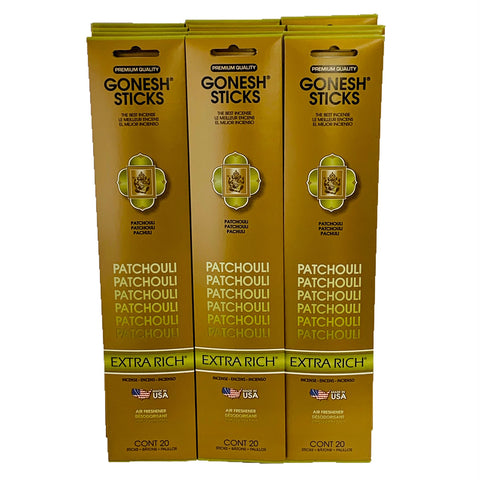 Patchouli 20sticks X 12pk set (Total 240sticks) GONESH インセンス スティック