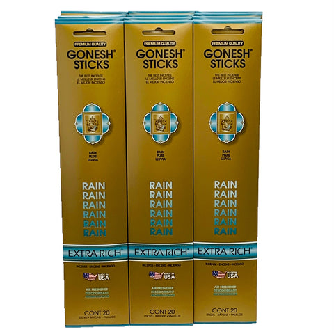 Rain 20sticks X 12pk set (Total 240sticks) GONESH インセンス スティック