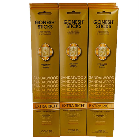 Sandalwood 20sticks X 12pk set (Total 240sticks) GONESH インセンス スティック