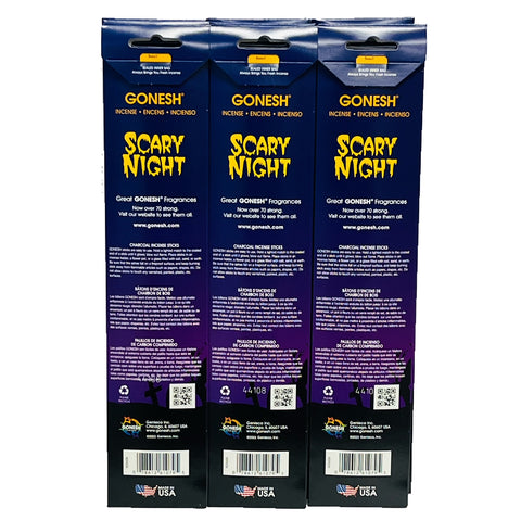 Halloween Scary Night 20sticks X 12pk set (Total 240sticks) GONESH インセンス スティック