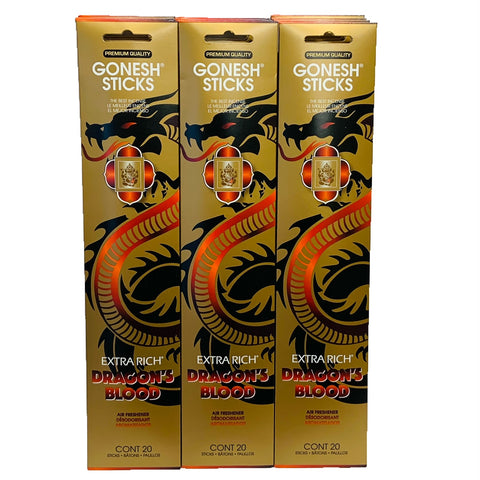 Dragon's Blood Gold 20sticks X 12pk set (Total 240sticks) GONESH インセンス スティック