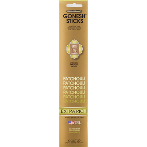 Patchouli 20sticks X 12pk set (Total 240sticks) GONESH インセンス スティック