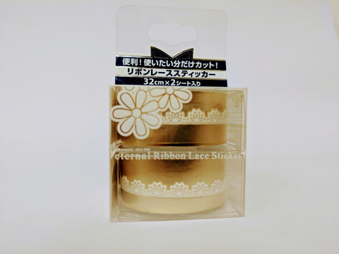 ネイル リボンレーススティッカー　ニード　Ribbon 05 Dear Laura