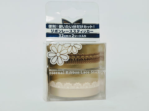 ネイル リボンレーススティッカー　ロマン　Ribbon 07 Dear Laura