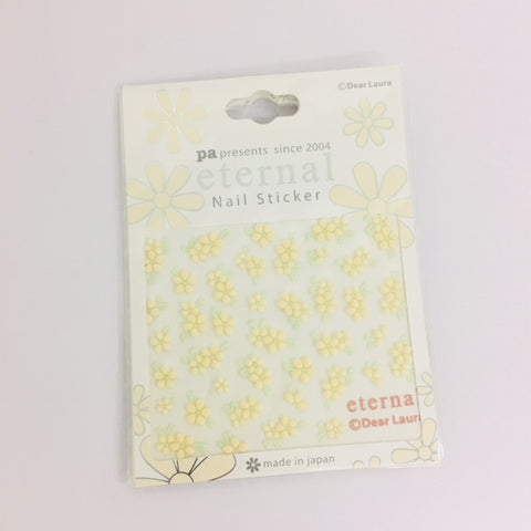 ネイル スティッカー 花柄 クリーム色 pa150 Dear Laura