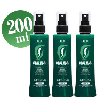 【特別価格】 ヘアエッセンス(200ml) ３本セット 利尻こんぶ
